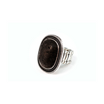 Load image into Gallery viewer, Black lava elastic ring