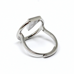 Load image into Gallery viewer, Silver and palm wood ring