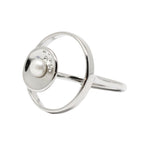 Load image into Gallery viewer, Pearl silver ring