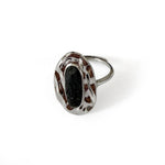 Load image into Gallery viewer, Anillo plata órbita lava