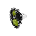 Load image into Gallery viewer,  Anillo adaptable 4 bolas lava