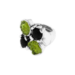 Load image into Gallery viewer,  Anillo elastico olivina y lava