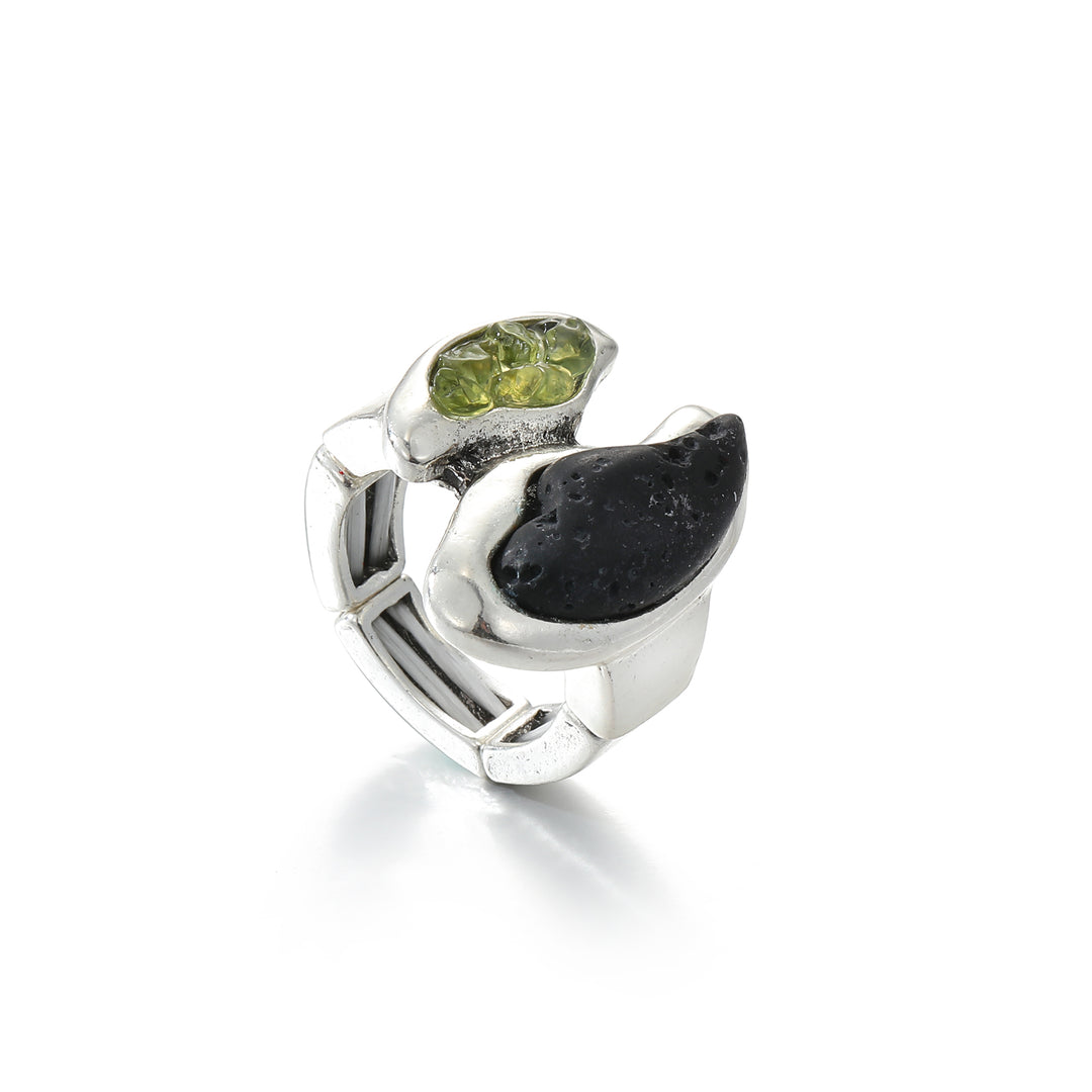 Anillo elastico olivina y lava
