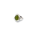 Load image into Gallery viewer,  Anillo zamak olivina adaptable redondo p