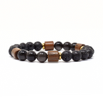 Load image into Gallery viewer, Men's bracelet lava wood palm tree