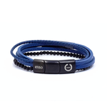 Load image into Gallery viewer, Blue quadruple bracelet and balls