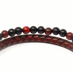 Load image into Gallery viewer, Reddish brown double bracelet