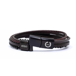 Load image into Gallery viewer, Quadruple brown ball bracelet