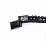 Load image into Gallery viewer, Black bracelet with wood and black balls