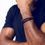 Load image into Gallery viewer, Brown wooden ball bracelet