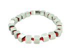Load image into Gallery viewer, Pulsera hombre acero elastico rojo