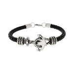 Load image into Gallery viewer,  Brazalete ancla plateada