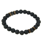 Load image into Gallery viewer,  Brazalete hombre lava madera palmera