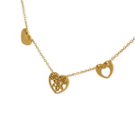 Load image into Gallery viewer, Gold plated steel heart pendant