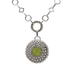 Load image into Gallery viewer, Peridot round pendant