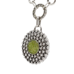 Load image into Gallery viewer, Peridot round pendant