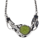 Load image into Gallery viewer, Silver peridot necklace