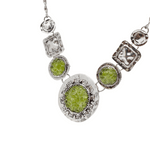 Load image into Gallery viewer, Peridot silver necklace