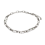 Load image into Gallery viewer, Link necklace with peridot