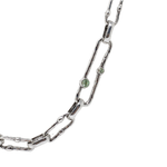 Load image into Gallery viewer, Link necklace with peridot