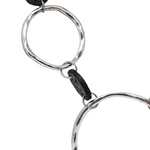 Load image into Gallery viewer, metal and lava circle necklace