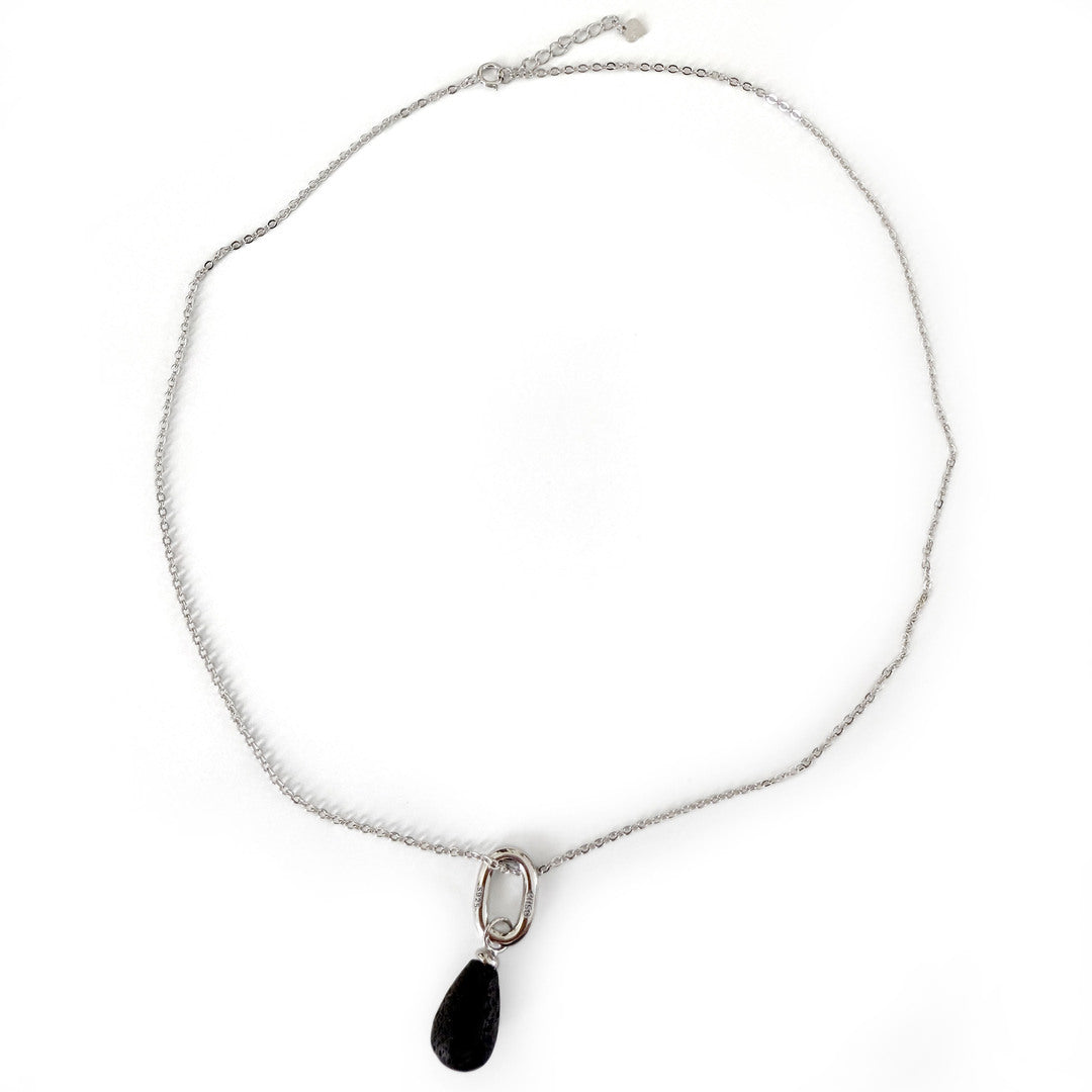 Colgante gota plata