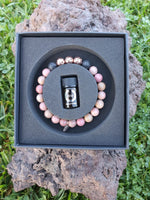 Load image into Gallery viewer, Caja Pulsera de Cuarcita Rosa