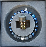 Load image into Gallery viewer, Caja Pulsera ojo de tigre azul