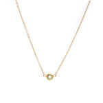 Load image into Gallery viewer,  Colgante acero baño oro 1 olivina