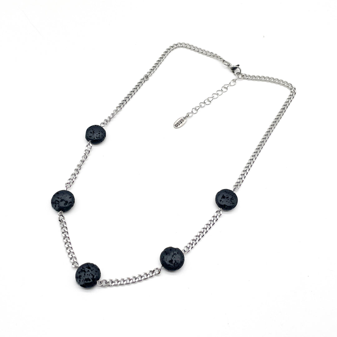 Collar con lavas cadena acero