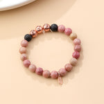 Load image into Gallery viewer, Pulsera de Cuarcita Rosa con Aromaterapia