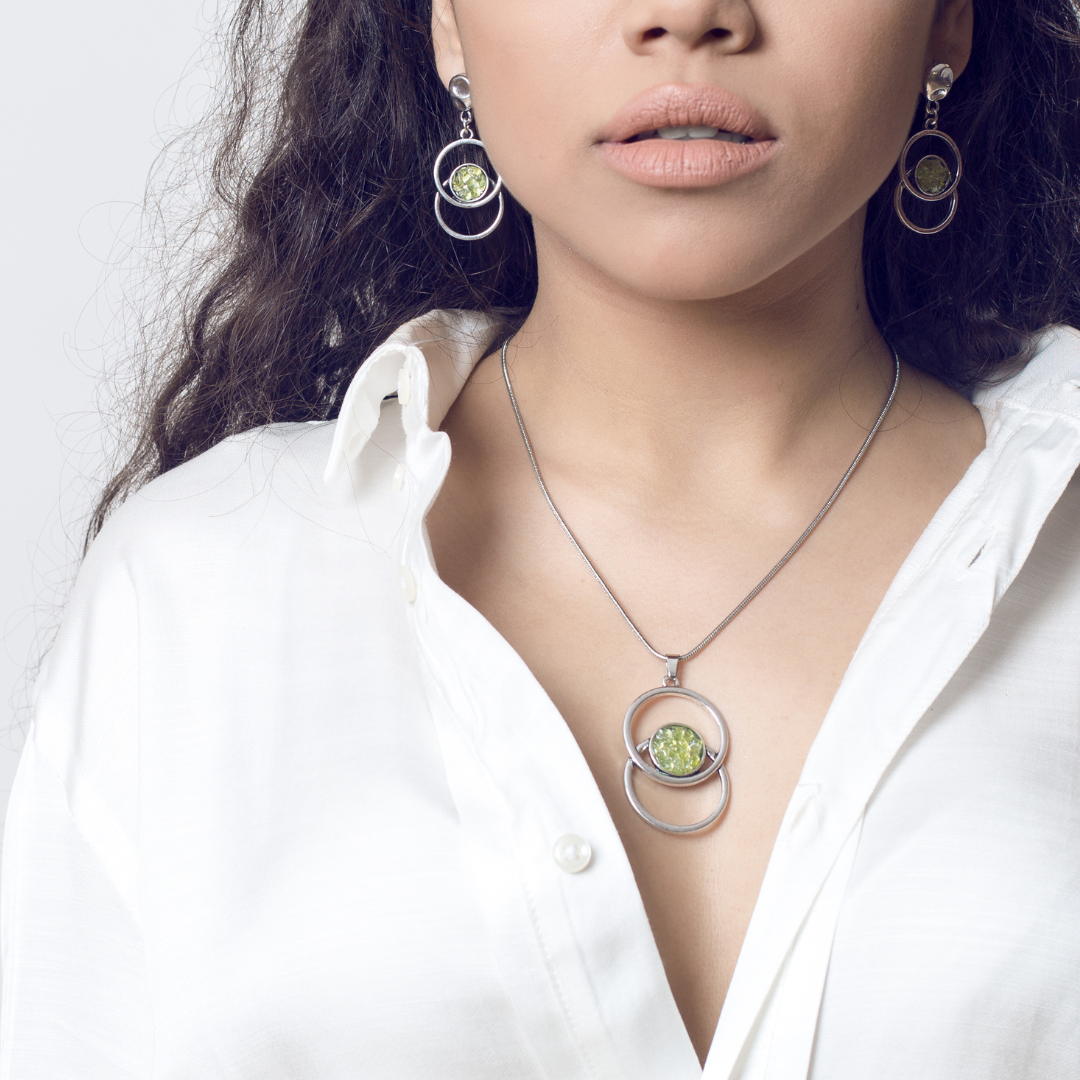 Colgante olivina conjunto