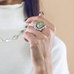 Load image into Gallery viewer, Adaptable peridot ring