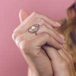Load image into Gallery viewer, Silver and pearl ring