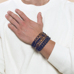 Load image into Gallery viewer, Men's palm tree glass bracelet