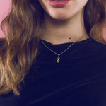 Load image into Gallery viewer, Silver and peridot pendant set
