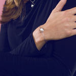 Load image into Gallery viewer, Silver Bracelet with Pearl