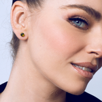 Load image into Gallery viewer, Earring made of gold-plated steel, pressure closure with nut