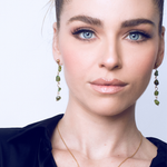 Load image into Gallery viewer, Gold plated steel chips earrings