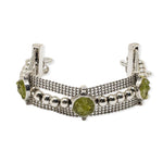 Load image into Gallery viewer, Peridot metal bracelet