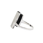 Load image into Gallery viewer, Palm wood silver ring II