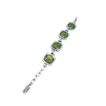 Load image into Gallery viewer, Square peridot bracelet