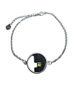 Load image into Gallery viewer, Pulsera de Plata con Olivina Engarzada