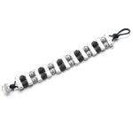 Load image into Gallery viewer,  Pulsera lava y metal doble