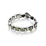 Load image into Gallery viewer,  Pulsera olivina doble