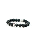 Load image into Gallery viewer, Owl lava beads bracelet