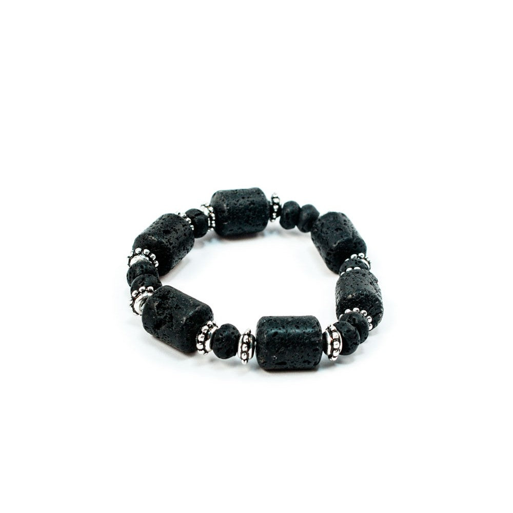 Cylinder lava bracelet