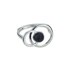 Load image into Gallery viewer, Anillo plata circulo doble 2 lava