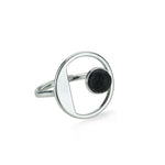 Load image into Gallery viewer, Anillo plata y lava
