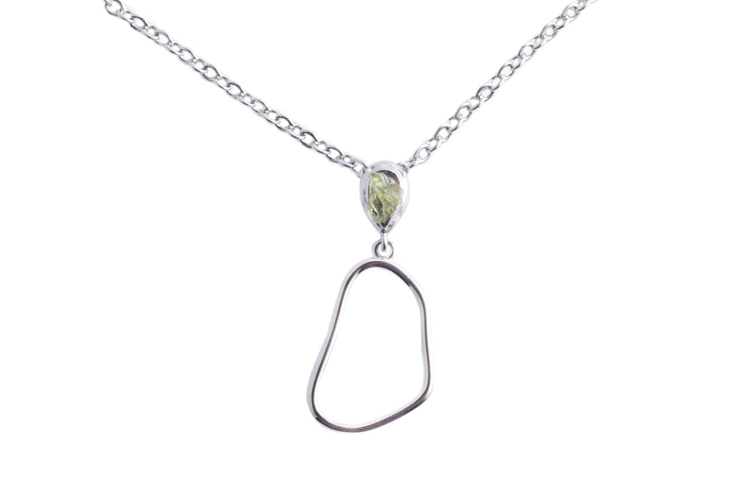 Colgante plata olivina barroca